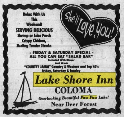 Lake Shore Inn - Jun 1 1979 Ad